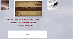 Desktop Screenshot of mkstaxservice.com